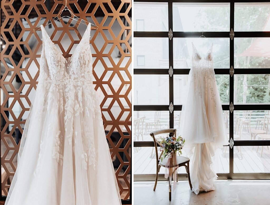 wedding dress details from the big fake wedding charlotte the hazel club
