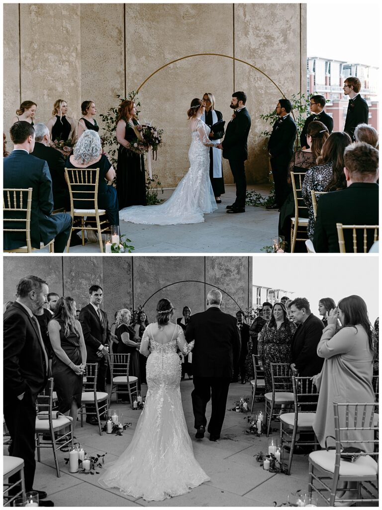 couple exchanges vows at modern art museum