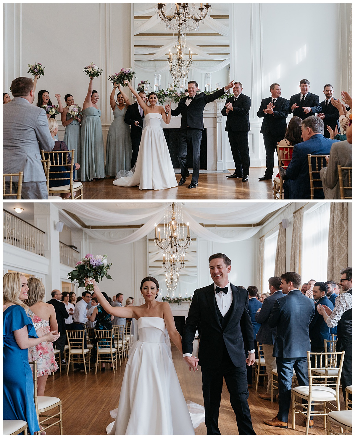 couple celebrates being wed at Hotel Concord
