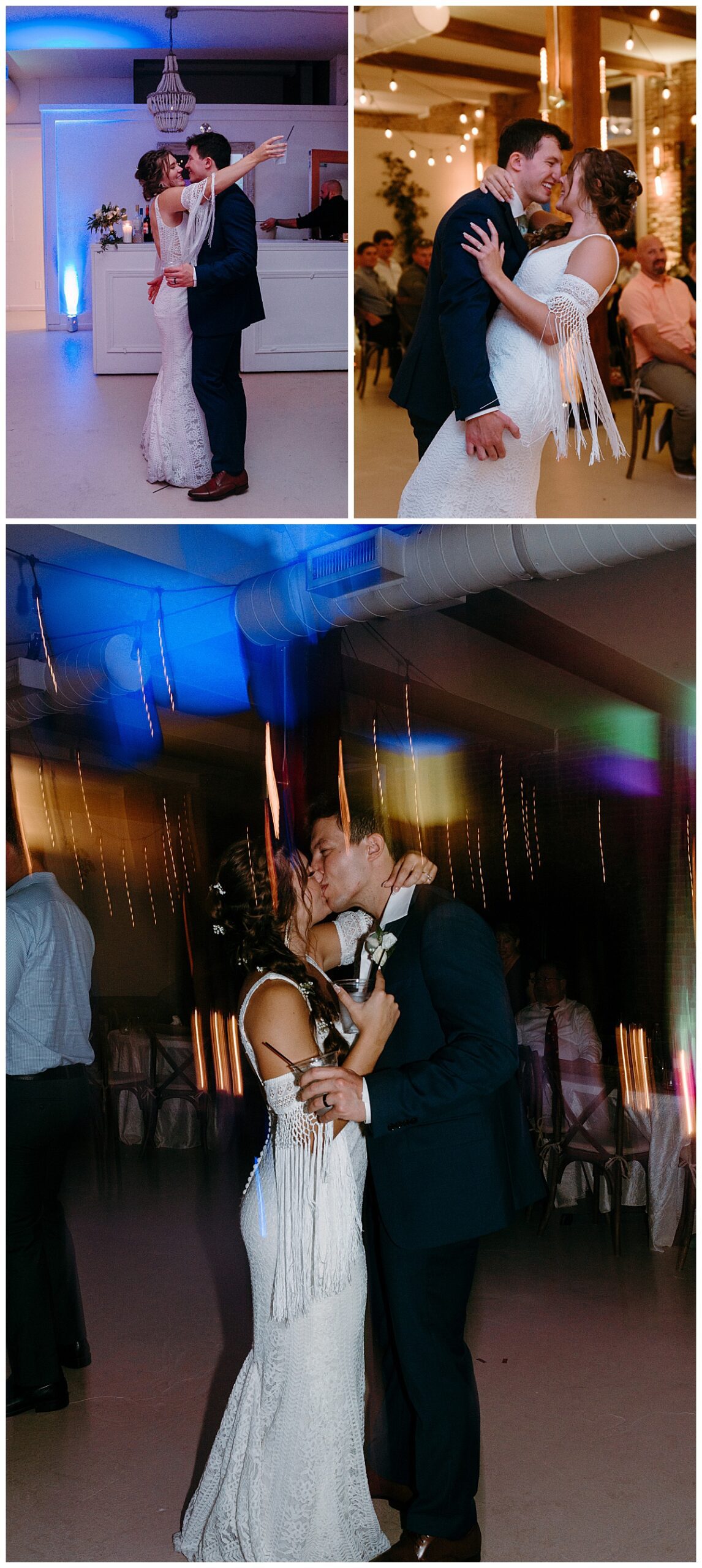couple dances together in front of guests by The Hazel Club